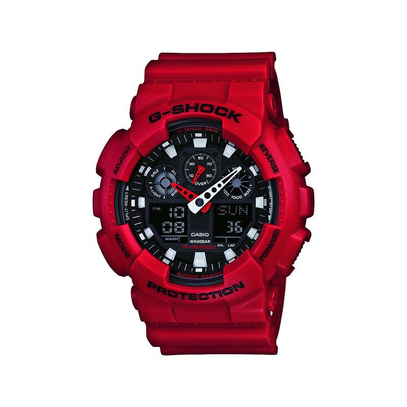 Montre G-shock homme résine rouge - vue 1