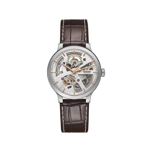 Montre RADO Centrix homme automatique squelette acier bracelet cuir