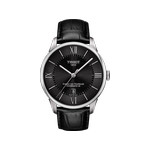 Montre Tissot homme automatique acier cuir noir - vue 1