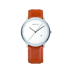 Montre Bering homme acier cuir - vue 1