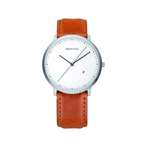 Montre Bering homme acier cuir
