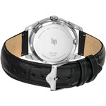 Montre Lip homme acier bracelet cuir - vue 3