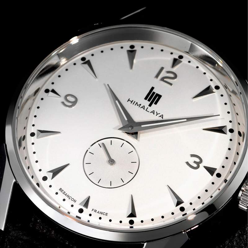 Montre Lip homme acier bracelet cuir - vue D1
