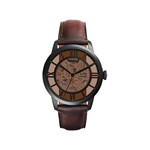 Montre Fossil homme acier noir automatique - vue 1