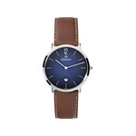 Montre Herbelin homme acier bracelet cuir marron - vue 1