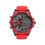 Montre Diesel homme acier noir silicone chrono - vue 1
