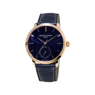 Montre Frederique Constant homme acier rose cuir