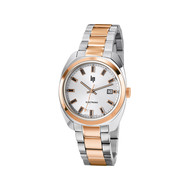 Montre Lip Général de Gaulle bicolore rose