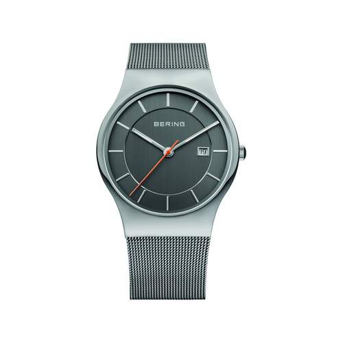 Montre Béring homme acier bracelet milanais