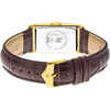 Montre LIP CHURCHILL T18 femme cadran doré bracelet cuir marron - vue V3