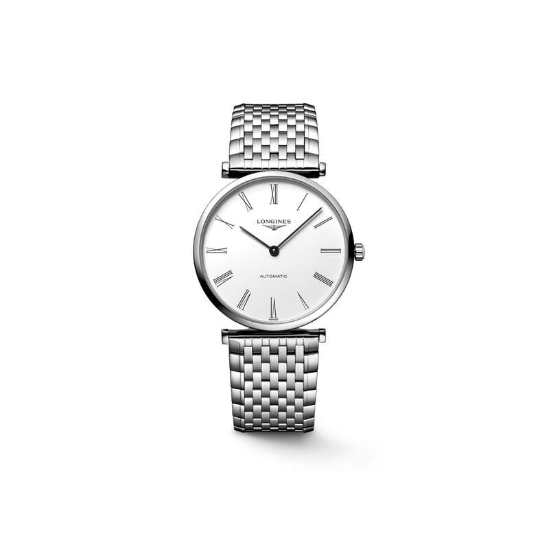 Montre Logines homme acier bracelet acier - vue 1