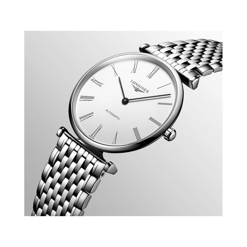 Montre Logines homme acier bracelet acier - vue 2