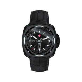 Rado herenhorloge automatisch zwart keramiek leer