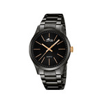 montre Lotus homme acier noir - vue 1