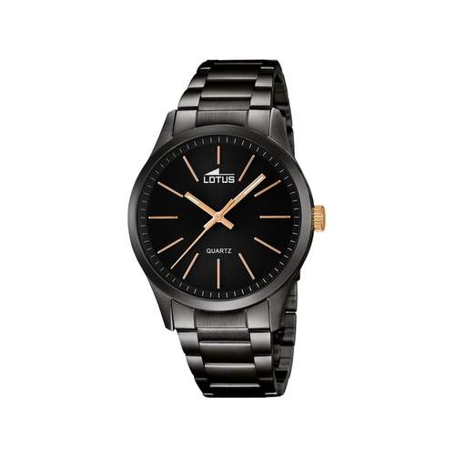 montre Lotus homme acier noir