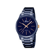 montre Lotus homme acier bleu