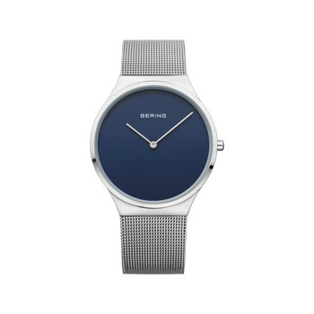 Montre Bering homme cadran bleu acier milanais