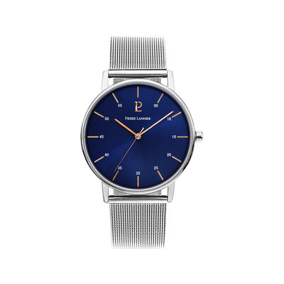 Montre Pierre Lannier homme acier milanais - vue 1