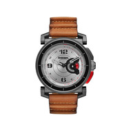 Montre Diesel connectée homme acier cuir marron