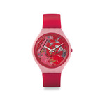 Montre Swatch mixte plastique silicone rose - vue 1