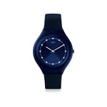 Montre Swatch mixte plastique silicone bleu nuit - vue 1