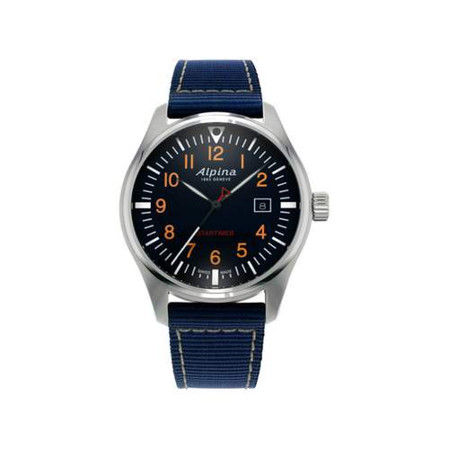Montre Alpina homme acier nylon