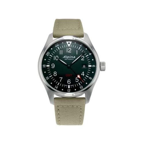 Alpina men's steel nylon watch