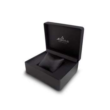 Alpina men's black rubber watch