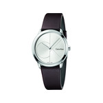Montre Calvin Klein mixte minimal acier cuir - vue 1