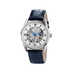 Montre Lip mixte acier cuir bleu - vue 1