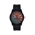 Montre Diesel homme acier noir silicone - vue 1