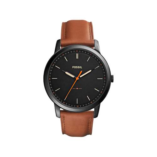 Montre Fossil The Minimalist homme acier cuir brun