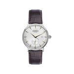Montre Herbelin homme Inspiration 1947 homme acier bracelet cuir marron - vue 1