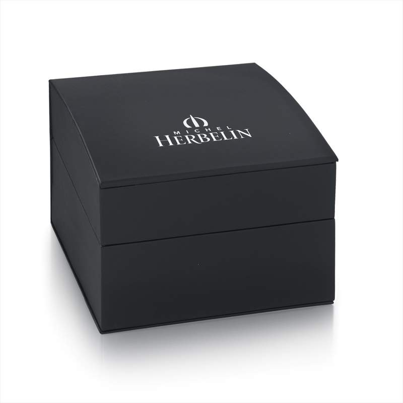 Montre Herbelin homme Inspiration 1947 homme acier bracelet cuir marron - vue E1