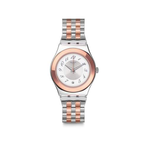 Montre Swatch mixte acier bicolore