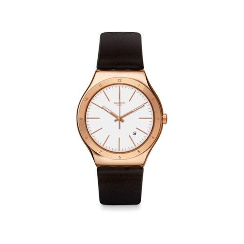 Swatch Men's Steel Leather Watch