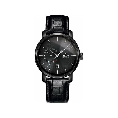 Montre Rado mixte automatique céramique cuir noir - vue 1