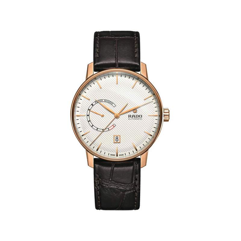 Montre Rado homme automatique acier rose cuir - vue 1