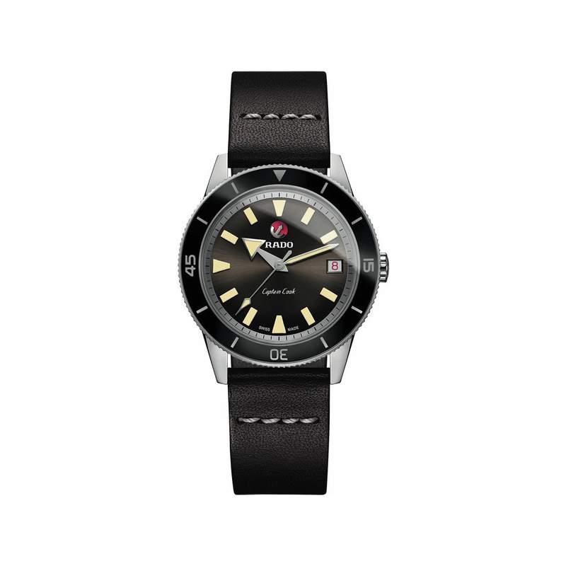 Montre Rado homme automatique acier cuir marron - vue 1
