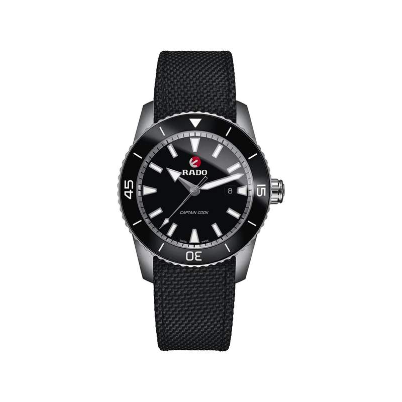 Montre Rado homme automatique titane Nato noir - vue 1