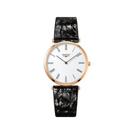 La grande classique acier rose cuir