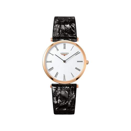 La grande classique acier rose cuir