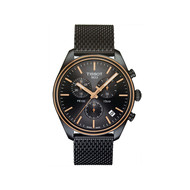 Montre TISSOT T-CLASSIC PR100 homme cadran noir bracelet PVD noir