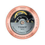 Montre Tissot homme acier doré cuir - vue D2