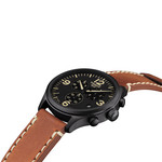 Montre Tissot homme chronographe acier cuir - vue D2