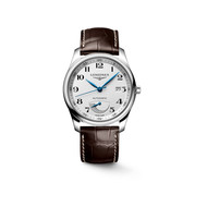 Montre longines master collection automatique grise bracelet cuir