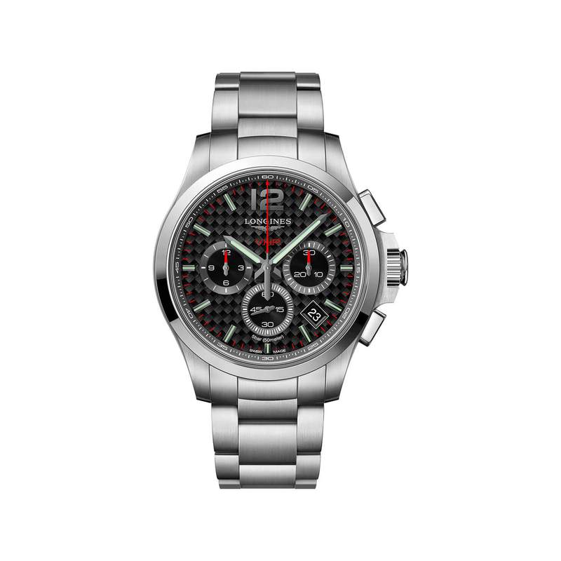 Montre Longines chronographe acier - vue 1