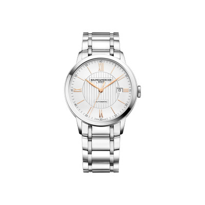 Montre Baume et Mercier homme automatique acier