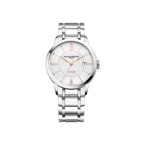 Montre Baume et Mercier homme automatique acier