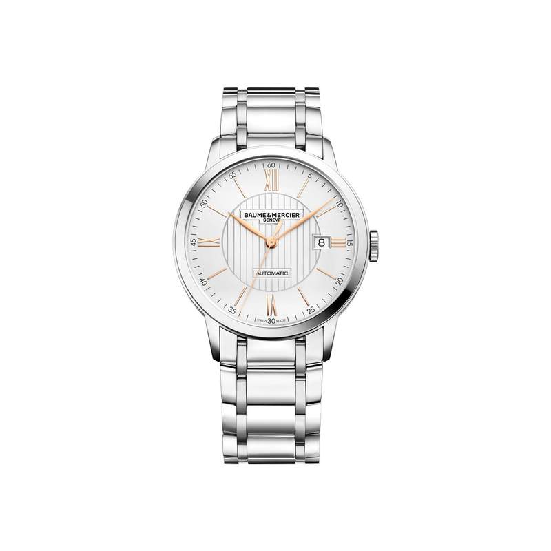 Montre Baume et Mercier homme automatique acier - vue 1